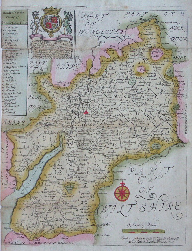 Map of Gloucestershire - Blome